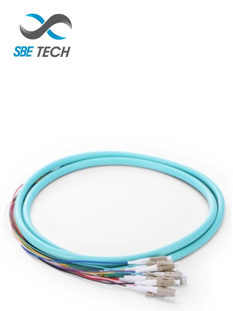 SBE TECH SBE PIGLC2M50M4 - Pigtail LC multimodo 50/125 µm, 2 metros, UPC, en paquete de 12