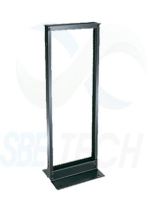 SBE TECH SBE-RR419NM - Rack de acero de 4 FT de altura/19" de ancho / Color Negro pavonado/ Incluye 8 tornillos 12/24