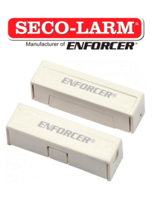 Seco-Larm SM433TQW - Contacto magnético BLANCO de sobreponer 1-1/4" (31mm) Gap Compatible paneles DSC / RISCO / BOSCH
