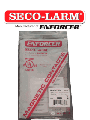Seco-Larm 10PKW -Paquete de 10 Contactos magneticos SM433TQ/W BLANCOS de sobreponer 1-1/4" (31mm) Gap Compatible paneles DSC / RISCO / BOSCH