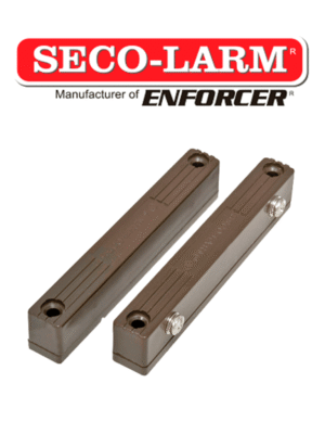 Seco-Larm SM216QBR - Contacto Magnetico Uso Rudo CAFE con terminales de tornillo Gap 2 3/4 (70mm) Compatible paneles DSC / RISCO / BOSCH