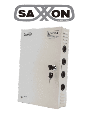 SAXXON SX20A18CH - Fuente de Poder Profesional 12 VCD / 20 Amperes / 18 Canales / 1.1 Amperes por Canal / Protección contra Sobrecargas / Led Indicador de Funcionamiento