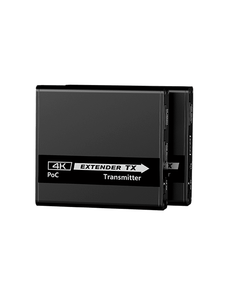 SAXXON LKV223P - Kit extensor de video HDMI/ Resolucion 4K/ 60 Hz/ Hasta 70 metros con Cat6/ 6A/ 7 Cero latencia/ Loop HDMI/ Soporta HDR/ Infra rojo de 2 Vias/ Salida de audio/ Se energiza solo el transmisor - Image 2