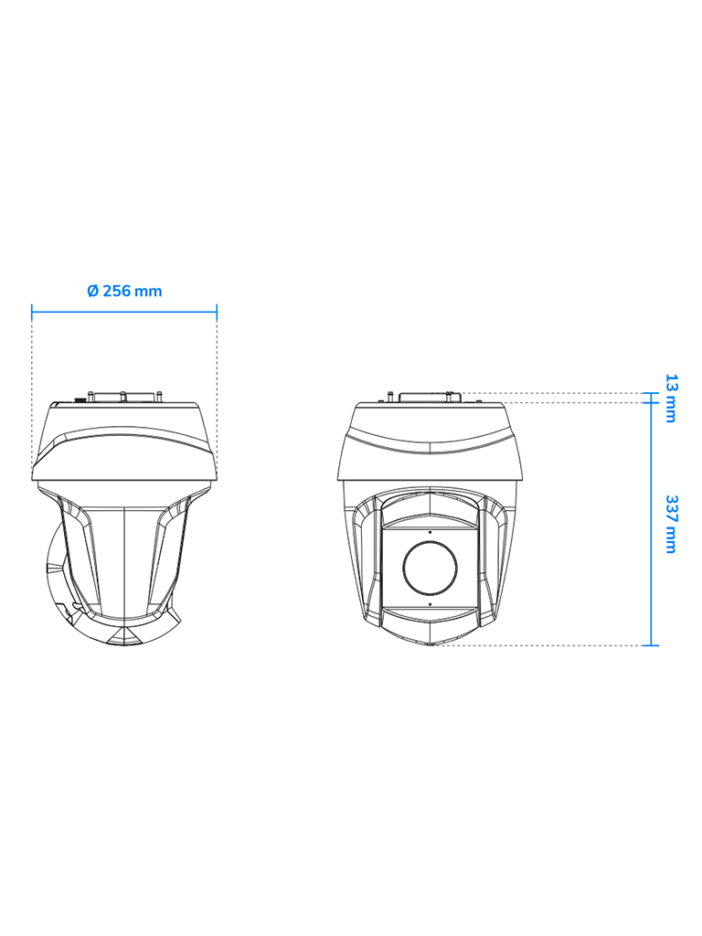 VIVOTEK SD9368-EHL - Cámara IP PTZ Exterior de 2 MP, con Zoom Óptico 40x, también con Smart IR 250m, Protección Nema4X/IP66/IK10, EIS, WDR Pro, Smart Tracking y Ciberseguridad Trend Micro, certificado NDAA, ONVIF y Deep Search. - Image 2