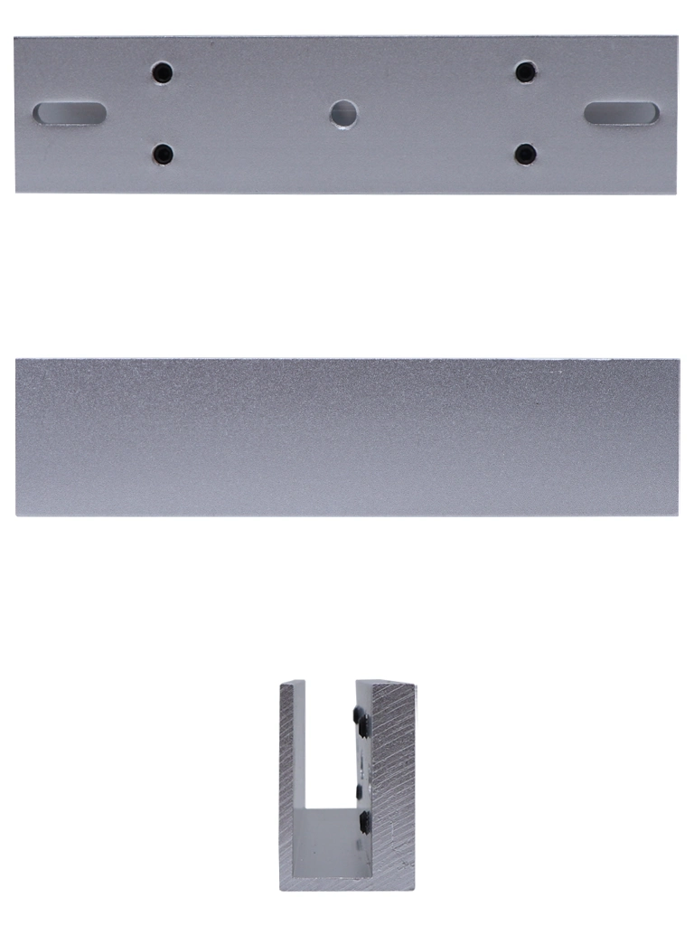 ZKTECO LMB280U - Soporte de Montaje para Puertas de Vidrio sin Marco, Tipo U, Aluminio Anodizado, Compatible con Cerradura Magnética LM200LED - Image 3