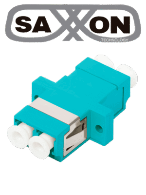 SAXXON JALC3CD - Adaptador unitario de fibra / Para LC / OM3 / AQUA / Duplex