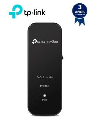 TP-LINK TL-POE10E - Extensor PoE+ Fast Ethernet , Extiende una conexión de red PoE/PoE+ 100m – 250m adicionales (Modo 10 Mbps) desde el equipo de fuente de alimentación PoE , Compatible con dispositivos 802.3af/at , 2 puertos de 10/100Mbps.
