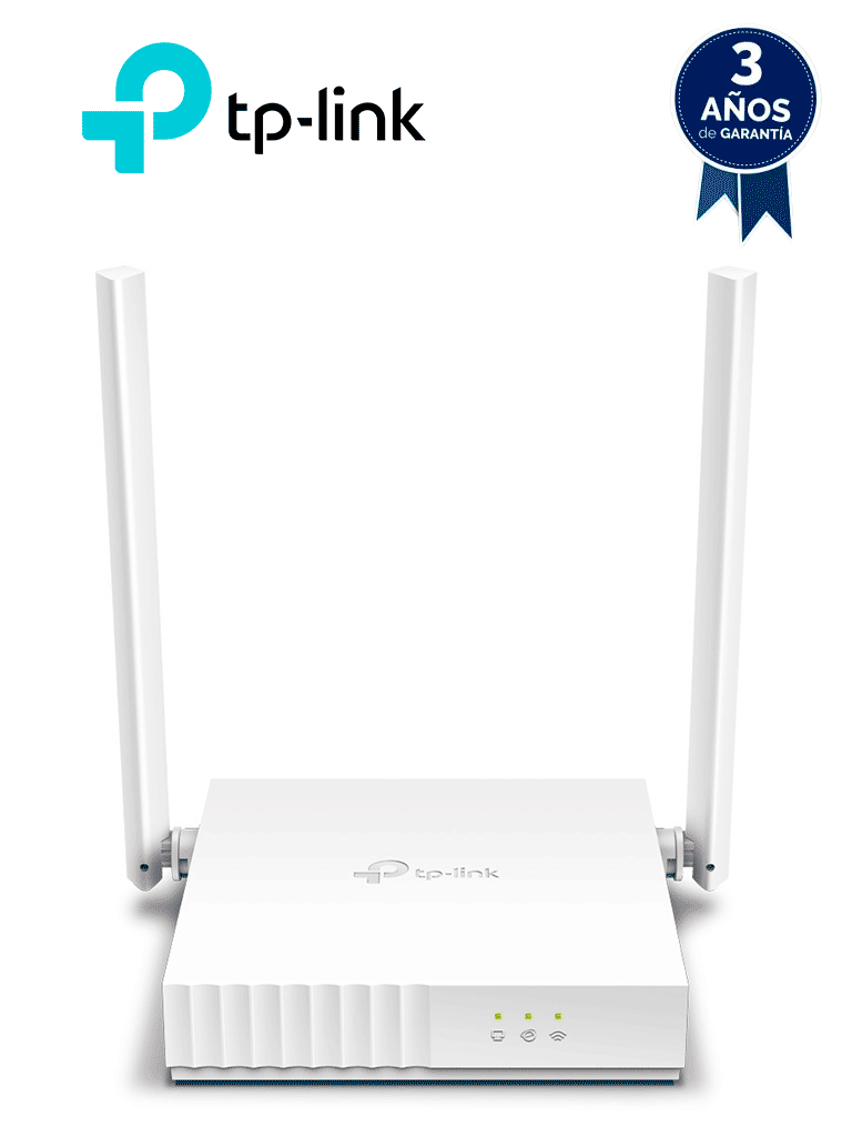 TP-LINK TL-WR820N - Router inalámbrico WISP de 2.4 GHz de 300 Mbps con 2 antenas externas omnidireccionales de 5 dBi, 2 puertos LAN 10/100 Mbps y 1 puerto WAN 10/100 Mbps.