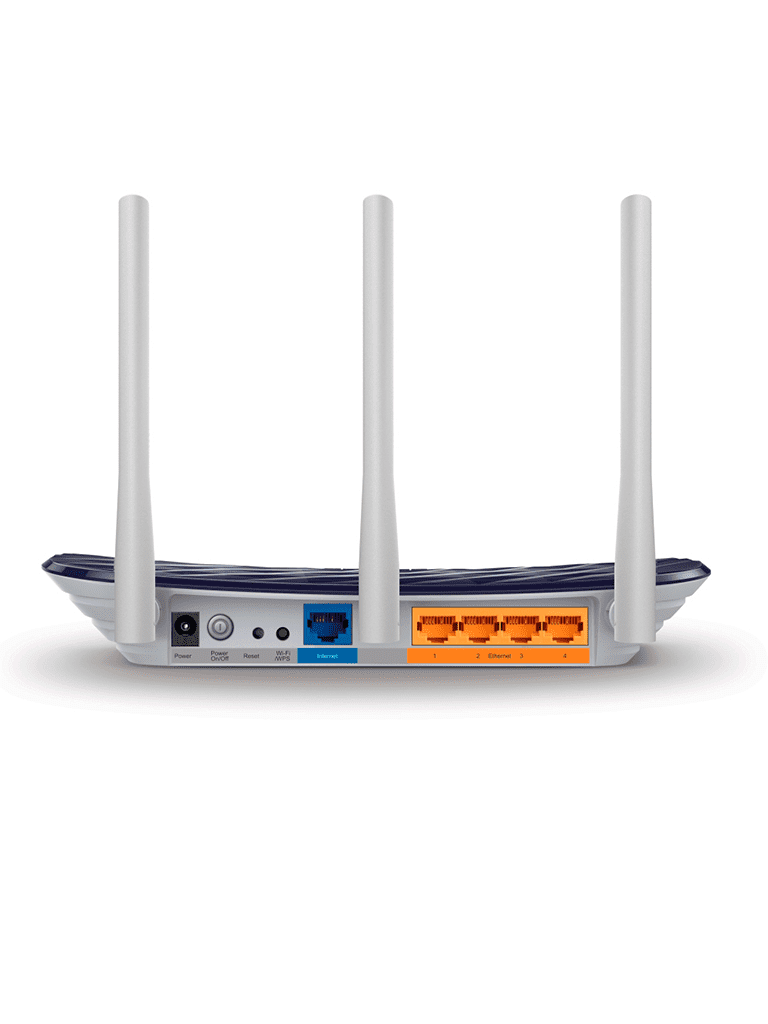 TP-LINK Archer C20 - Ruteador WiFi AC 733Mbps con 1 puerto WAN RJ45 Fast Ethernet, 4 puertos LAN RJ45 Fast Ethernet y 3 antenas fijas. - Image 3