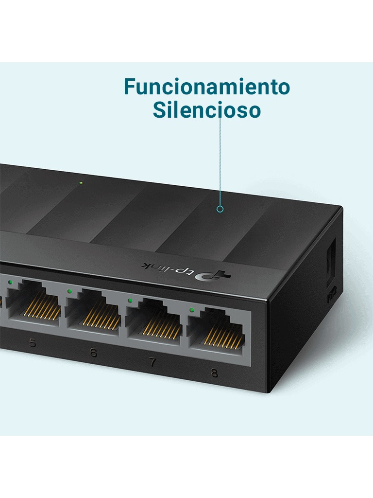 TP-LINK LS1008G - Switch para escritorio 8 puertos 10/100/1000Mbps. - Image 2