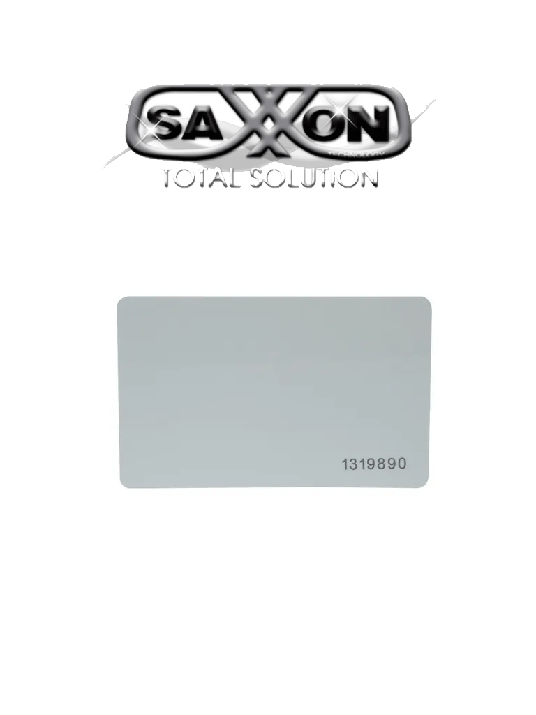 SAXXON SAXTHF01- TAG o Tarjeta De PVC UHF pasivo / Compatible con Lectoras SAXR2656 & SAXR2657 / EPC GEN2 / Folio Impreso