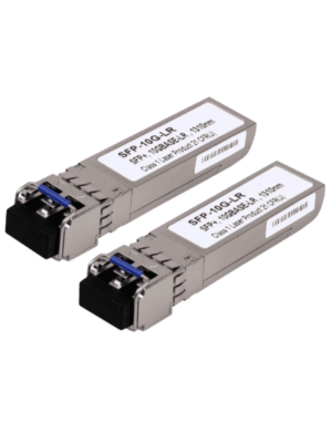 TCE - SFP+-10G-LR - Par de Transceptores de fibra óptica SFP monomodo / 1310nm / DDM / Conector LC Dual / mini-Gbic / Velocidad de 1.25 a 10 Gbps / Hasta 20 KM de conexión