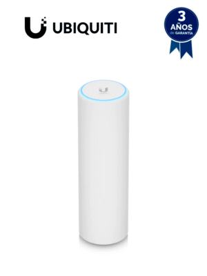 UBIQUITI U6-MESH - Punto de acceso WiFi 6 PRO, MU-MIMO 4x4 dual band 802.11ax para interior y exterior, con velocidad de hasta 4.8Gbps en 5GHz, tecnología Mesh, sin Zonas Muertas Wifi, 300 clientes,IPX5, Portal (Montaje Poste Incluido)