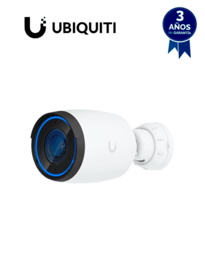 UBIQUITI UVC-AI-PRO-WHITE - Cámara 4K, Zoom óptico 3X, IA avanzada: detecta personas, lee matrículas , IR 25 metros , microfono integrado, audio bidireccional ,POE+ , Exterior/Interior (Color Blanco).