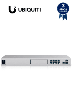 UBIQUITI UDM-SE- UniFi Dream Machine Special Edition/ 1 Puerto WAN 2.5G RJ45 y 1 Puerto WAN SFP+/ 8 puertos LAN RJ45 con POE/ 1 LAN SFP+/ 128 GB de memoria interna/ Aplicaciones UniFi Integradas