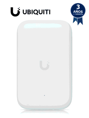 UBIQUITI UK-ULTRA - Punto de Acceso Compacto para Interior & Exterior/ 1 Puerto RJ45 GbE, MIMO 2x2, hasta 867 Mbps en 5 GHz y 300 Mbps en 2.4 GHz. Conectores RP-SMA (antenas Externas no incluidas), POE 802.3af, soporta 200 usuarios.