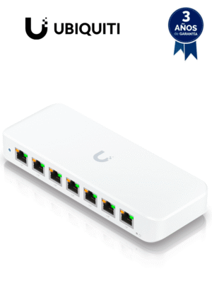 UBIQUITI USW-ULTRA-60W - Switch UniFi Ultra capa 2, de 7 puertos POE+ de salida y 1 puerto POE++ de entrada, 52W totales, Incluye adaptador de corriente alterna.