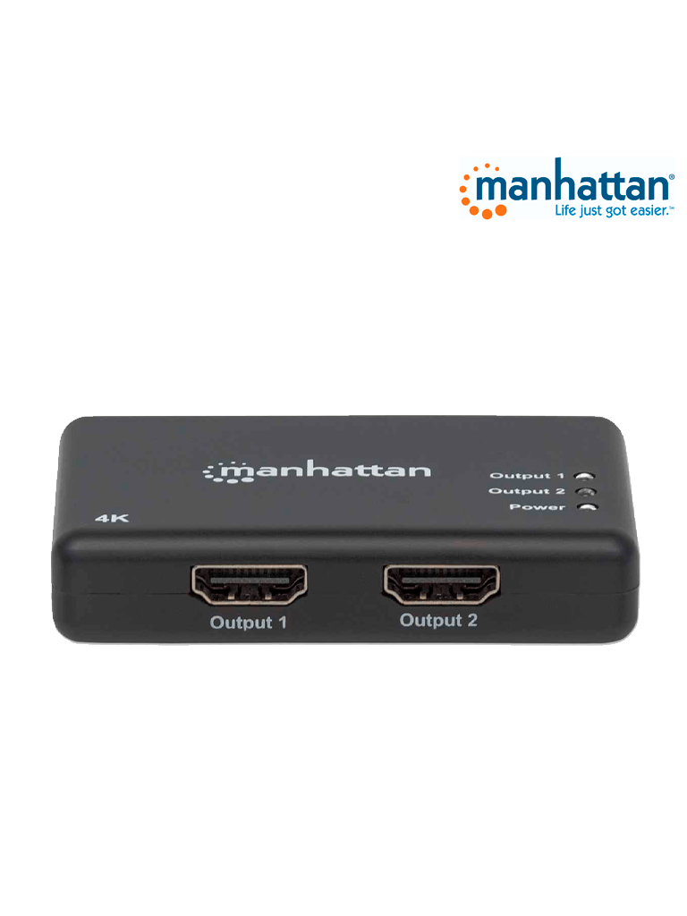 MANHATTAN 207669 - Video Splitter / HDMI / 4k@30Hz / 1 in:2 out, AC - Image 2