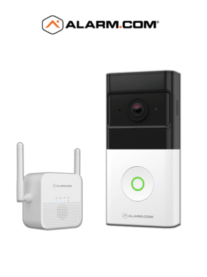 ALARM.COM VIDEO PORTERO CON TIMBRE - Timbre Inteligente con vídeo Portero Inalámbrico de alarm.com /Wi-Fi / IP66 /1080P / 160° apertura horizontal. Batería incluida.