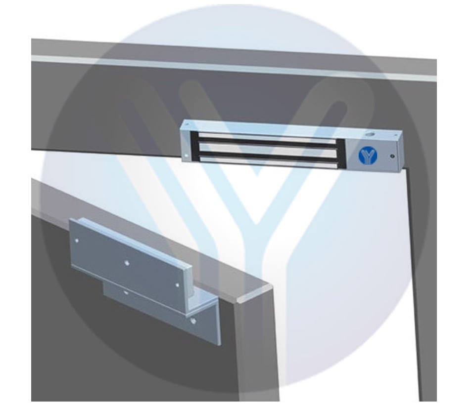 YLI MBK180NZL - Soporte de fijacion de electroiman para puerta con apertura interior de 180 Kg tipo ZL / Compatible con YM180NLED - Image 2
