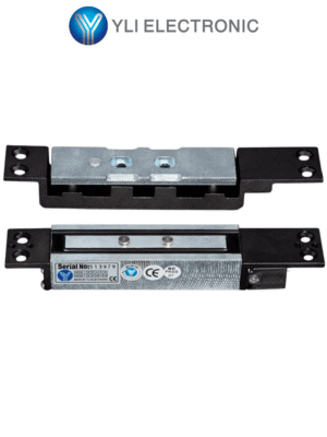 YLI YM2400SL - Cerradura Magnética 1000 Kg (2200Lbs) de Fuerza de Sujeción, Indicador LED, Retardo de Tiempo Ajustable y Voltaje Dual 12V