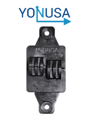 YONUSA AP101 - Aislador de paso cuadrado para cercas electricas, materiales polipropileno y policarbonato, proteccion contra rayos UV, agua, humedad y polvo/ Resistencia mecanica de 7.5 hasta 10.2 kg
