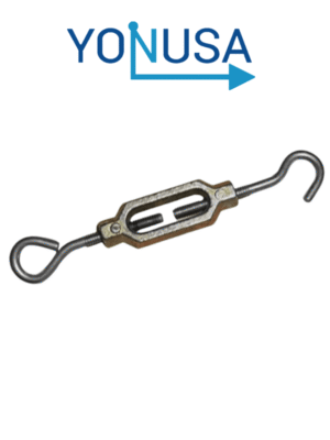 YONUSA TEN532Z - Tensor para líneas de cercas eléctricas YONUSA, hechos de aleación de zinc, alta resistencia a la corrosión, armellas y gacho de alambre pulido calibre 10/ Resistencia de 70 Kg