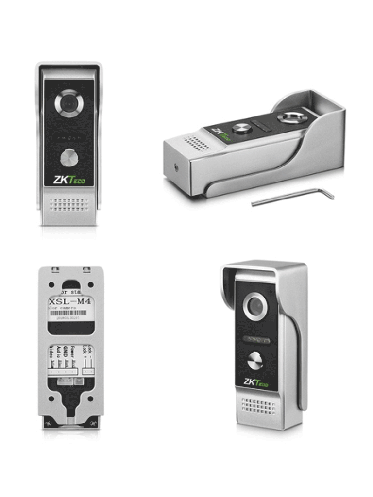 ZKTECO VDP03B3 Kit - Kit de Videoportero Analógico / Monitor de 7 Pulgadas / Frente de Calle con cámara de 1 MP / Angulo de Visión 87° / Conexión hasta 4 monitores - Image 3