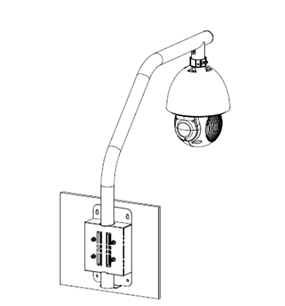 DAHUA DH-PFB303S - Soporte para Montaje en Parapeto/ Giratorio/ Diseño Estetico/ Compatible con Camaras PTZ Dahua de las Series SD59/ SD50/ SD40 - Image 3