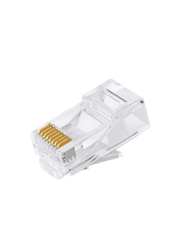 DAHUA PFM976-531-PT - Caja con 100 Plugs Pass through RJ45 Cat5e/ Chapado de Oro de 15 U"/ Clasificación de Resistencia al Fuego UL94V-2 / - Image 2