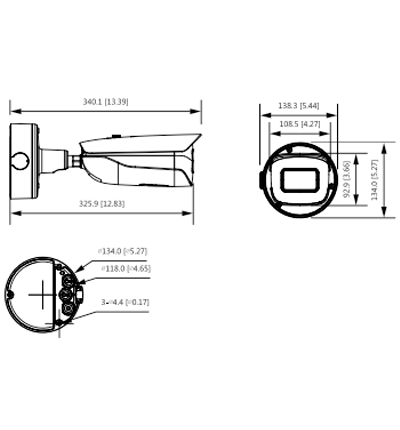 DAHUA IPC-HFW5242HN-ZHE-MF - Cámara IP Bullet Resolución de 2 MP/ Lente Mot. 2.7 a 18mm/ ∢ 107°-33.9°/ IR 70 mts/ IA WizMind/ Detección Facial/ Protección Perimetral/ Conteo de Personas/ Starlight/ ePoE/ WDR/ H.265+/ IP67/ IK10/ E&S Alarma/ E&S Audio/ - Image 3