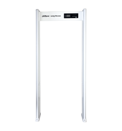 Dahua ISC-D109L Arco detector de metales con 9 zonas de detección, pantalla de 5 dígitos, luces indicadoras y contador de paso. Ofrece alarmas ajustables con 99 tonos y volumen configurable, brindando seguridad y precisión. - Image 2