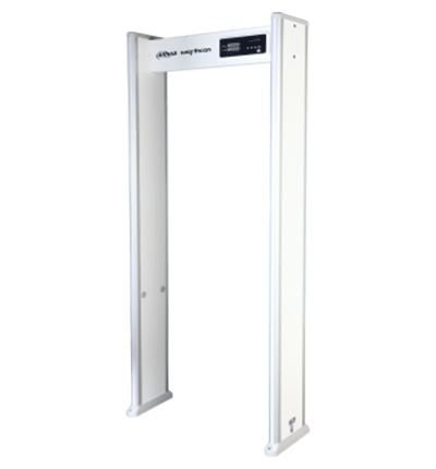 Dahua ISC-D109L Arco detector de metales con 9 zonas de detección, pantalla de 5 dígitos, luces indicadoras y contador de paso. Ofrece alarmas ajustables con 99 tonos y volumen configurable, brindando seguridad y precisión. - Image 3