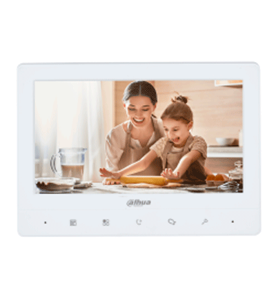 DAHUA KTA02M - Kit de videoportero analógico con frente de calle metálico y cámara de 1.3 MP, DWDR e IR automático. Incluye monitor TFT de 7", entrada y salida de audio, y soporte para botón de salida. Ideal para seguridad y comodidad/ - Image 2