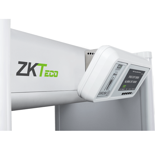 ZKTECO D4330 - Arco Detector de Metales con 33 zonas de detección, 300 niveles de sensibilidad, pantalla HD 7", indicadores LED en ambas vistas, control remoto y batería de respaldo incluida. - Image 2